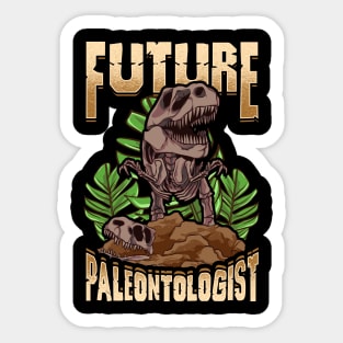 Cute Future Paleontologist Dinosaur Fossil Hunter Sticker